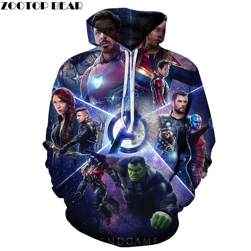 Мстители Галактика 3D принт Marvel мужские толстовки спортивный костюм пуловер