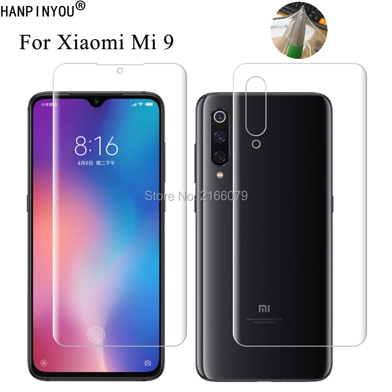 Для Xiaomi Mi 9 Mi9 M9 6 39 &quotмягкая задняя крышка из ТПУ Защитная прозрачная пленка +