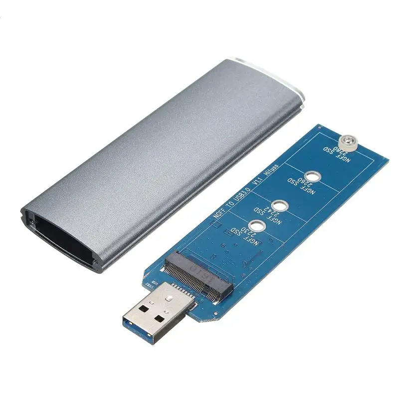 M.2 NGFF SSD SATA к USB 3 0 конвертер адаптер чехол внешний корпус для хранения с отверткой |