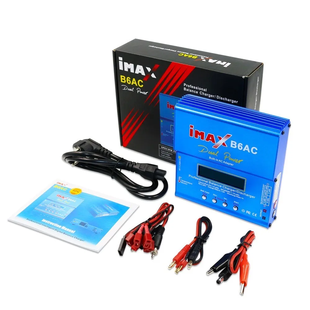 80 Вт HTRC iMAX B6 AC B6AC 6A Dual RC 50 5A зарядное устройство Lipo Nimh Nicd Батарея с цифровым ЖК