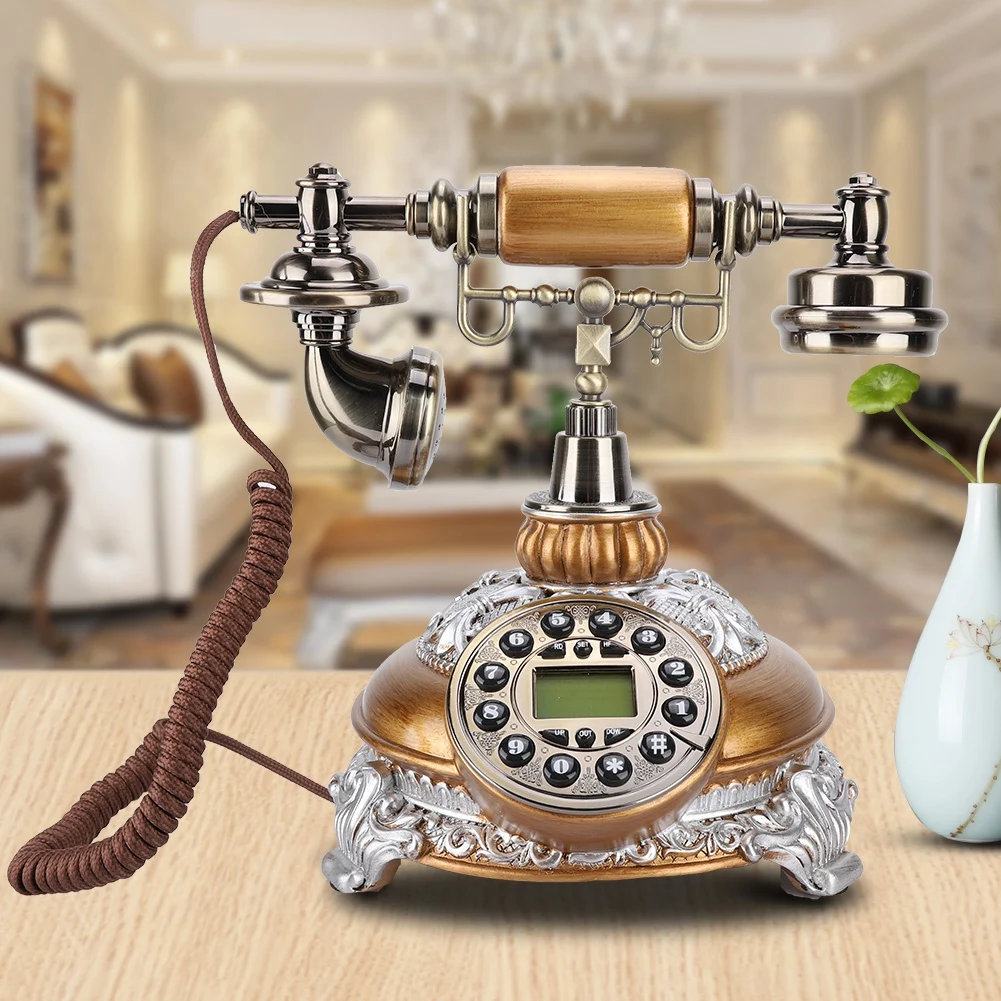 IDS 8675Retro декоративный винтажный телефон античный FSK/DTMF поворотный циферблат