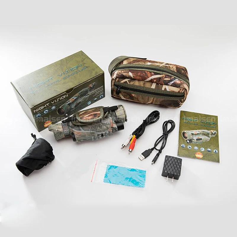 Infrared photo monocular telescope 5X40 video digital night day and vision dual-use camouflage | Инструменты