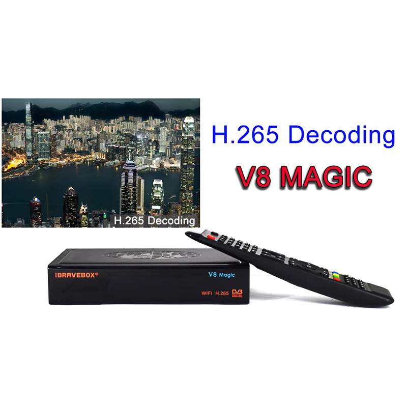 Ibravebox V8 Magic Dvb S/S2 и Iptv цифровой спутниковый веб ТВ приемник (штепсельная вилка