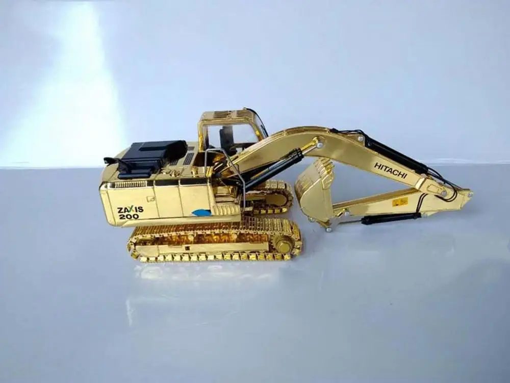 1/40 весы Hitachi ZAXIS200 5 серии гидравлический экскаватор Золотая версия |