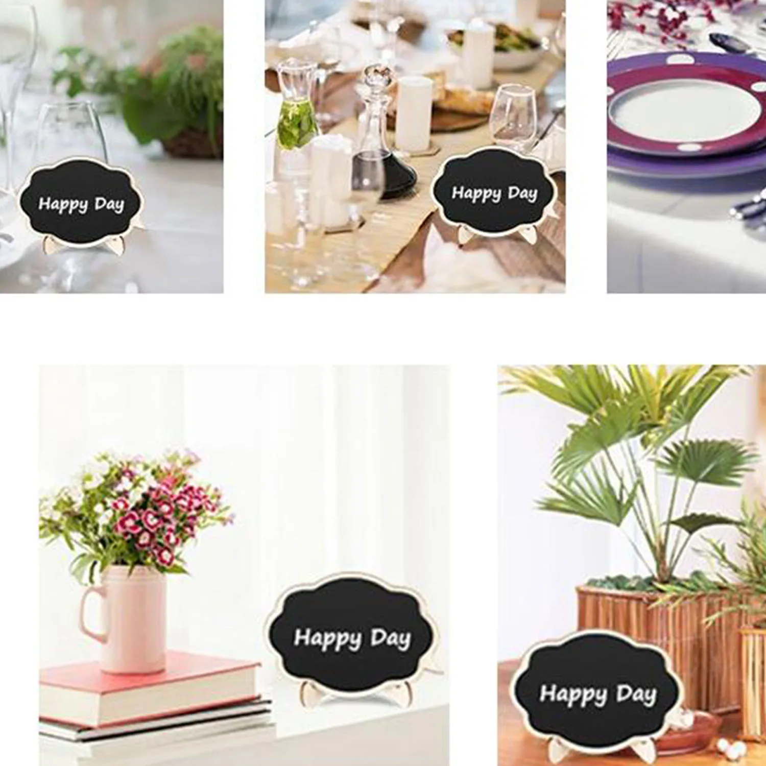 10 шт. миниатюрные доски в форме облака доска для сообщений знаки с подставкой 2