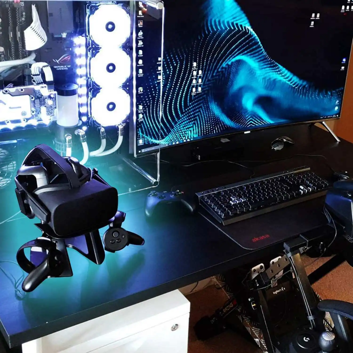 Подставка держатель дисплея для гарнитуры Oculus Rift и пресс контроллер|Аксессуары
