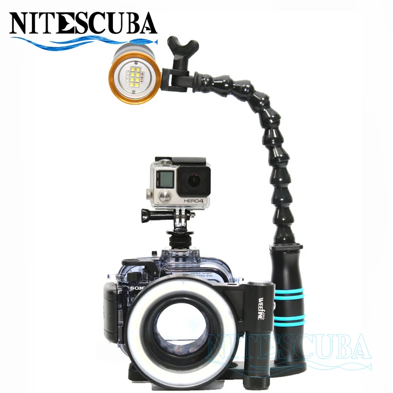 NiteScuba Дайвинг Сверхлегкий адаптер Hotshoe крепление для GoPro Canon Sony Nikon камера корпус