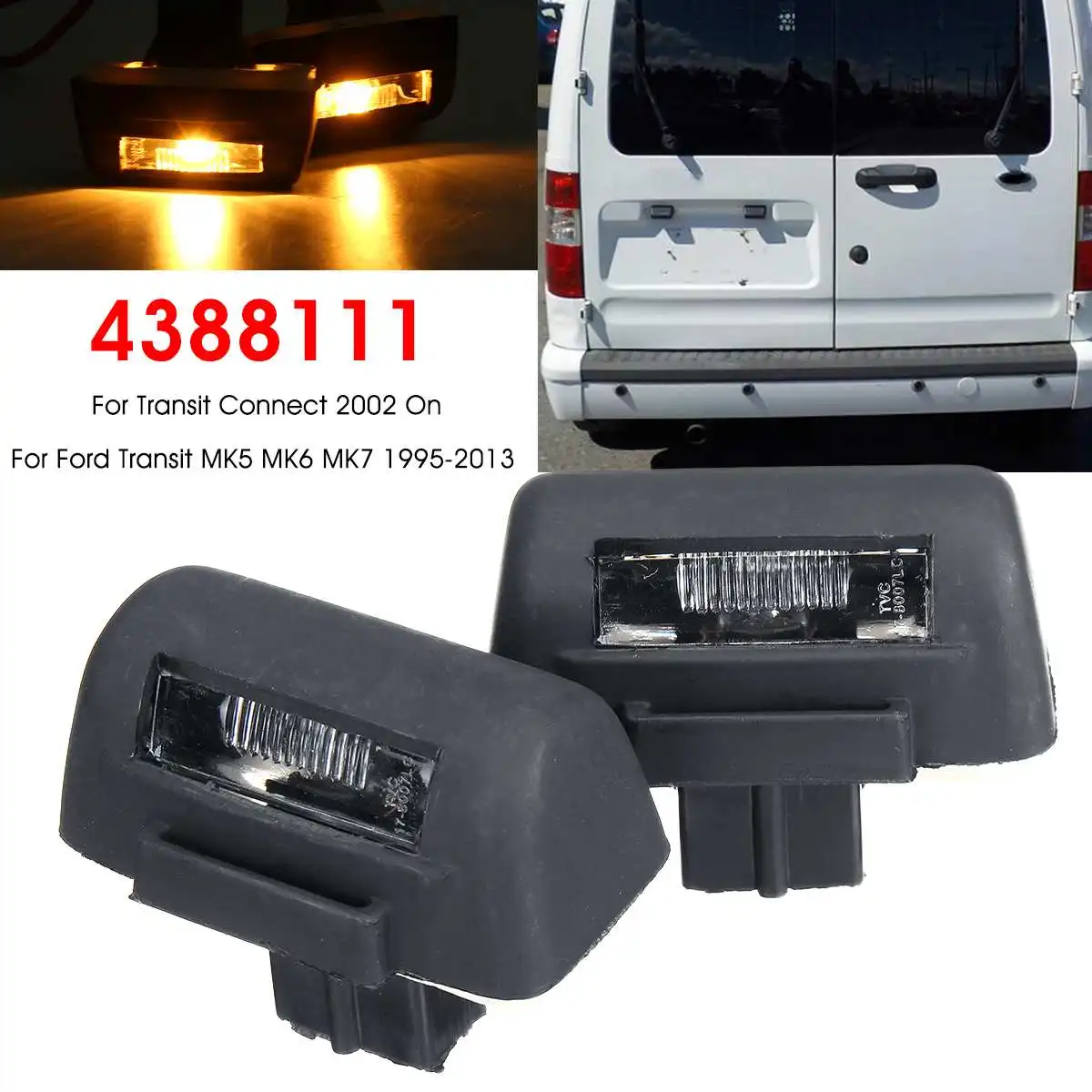 1 пара Автомобильный задний фонарь для номерного знака Ford Transit MK5 MK6 MK7