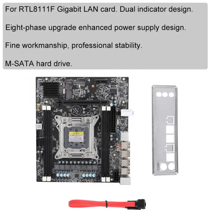 X79F A4 Настольный компьютер материнская плата с батареей для RTL8111F Gigabit LAN