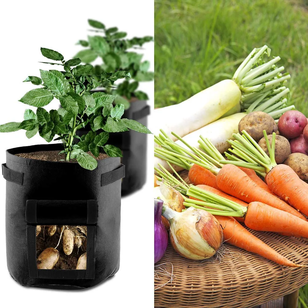 Мешки для выращивания 7 галлонов растений картофеля моркови томатного лука