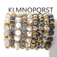 boho pyrite white agates dalmatian jaspe labradorite stretch bracelet gold wavy spacer beads vermeil wavy stacking bracelet