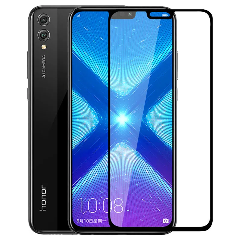 Стекло для Huawei Honor 8X закаленное стекло Премиум полное покрытие Защитная пленка