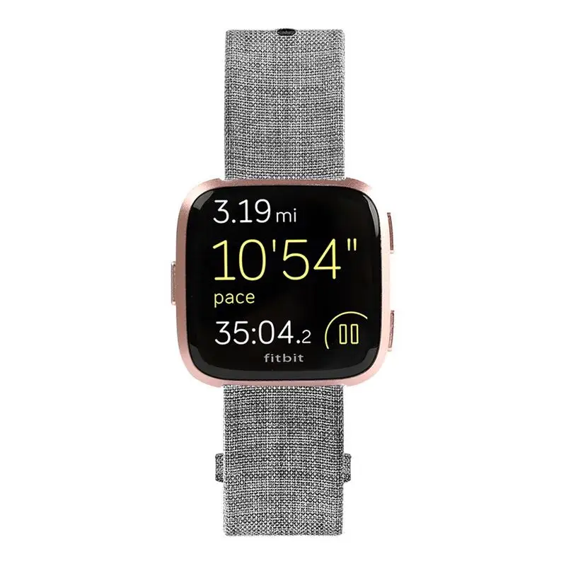 Холщовый ремешок для часов с разъемом пряжкой Для Fitbit Versa Sport Smartband легко