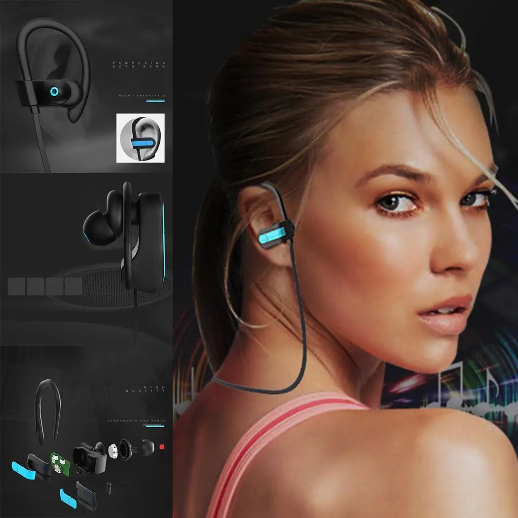 Универсальный водонепроницаемый беспроводной Bluetooth стерео вкладыши 20 кГц