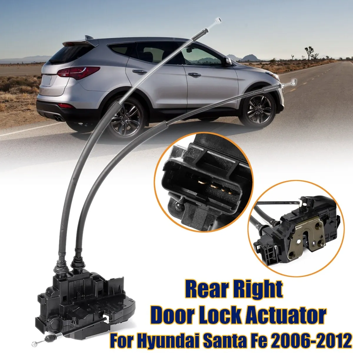Привод замка двери для Hyundai Santa Fe 2006 2009 813202B010 81420 2B000 81410 1 шт.|Замки и фурнитура| |