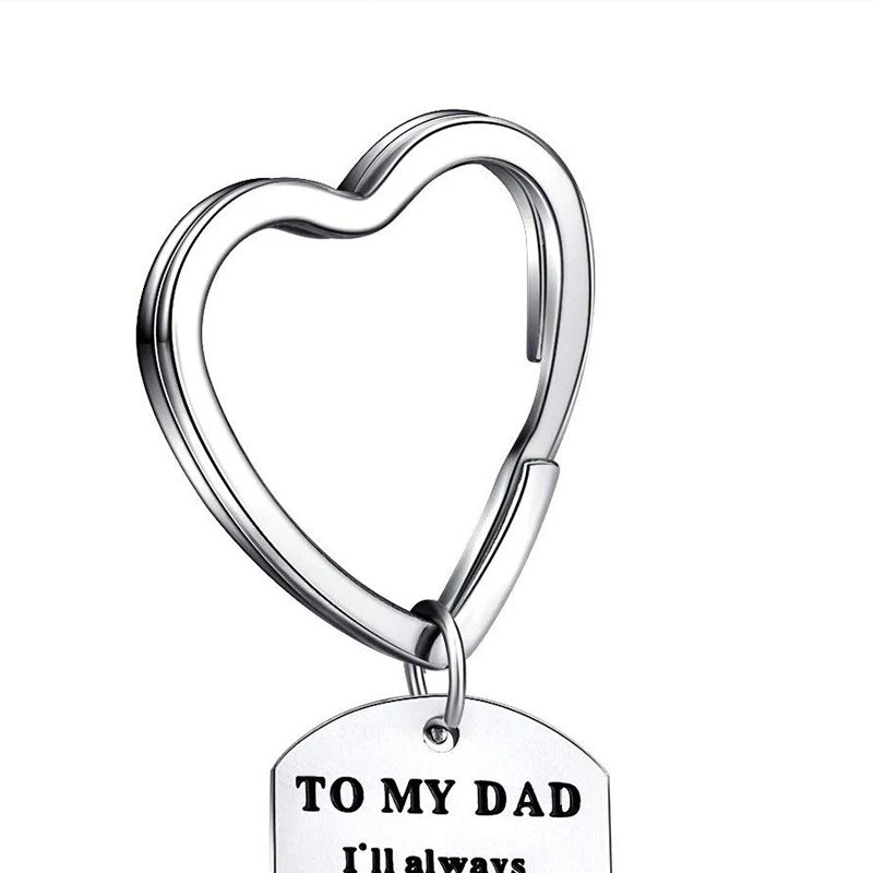 Новый брелок в форме сердца с пряжкой и кисточками виде для папы я всегда буду