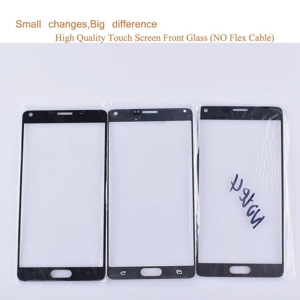 10 шт./лот для Samsung Galaxy Note 4 N910 N910A N910F N910H сенсорный экран Передний со стеклянной