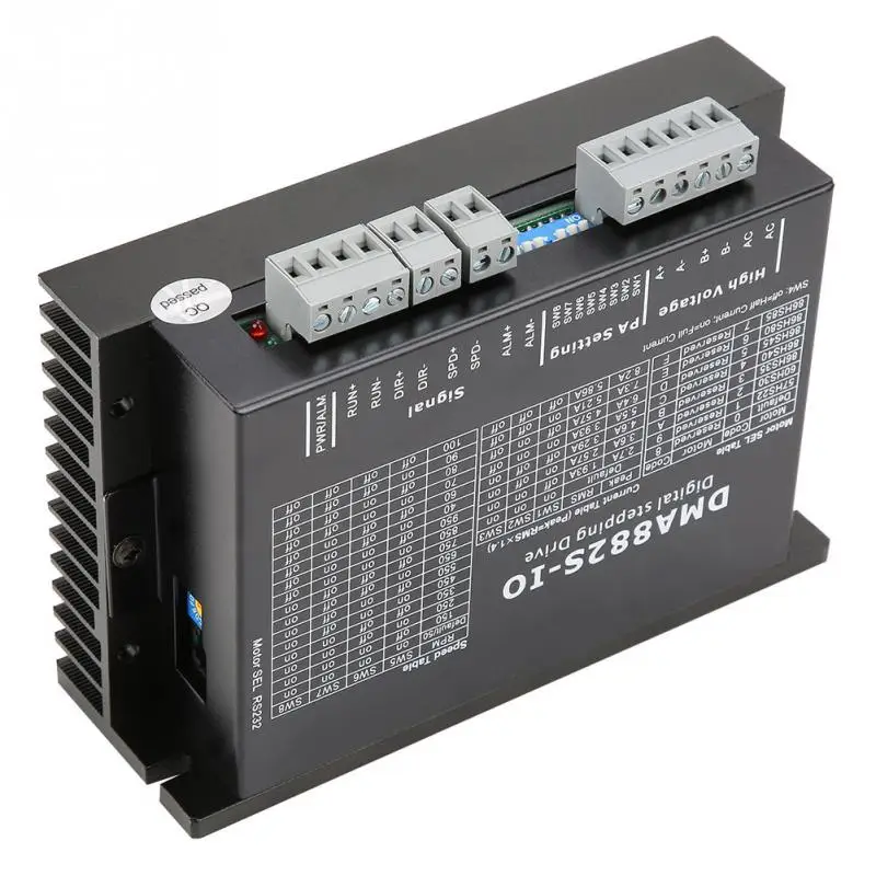 DMA882S IO 2 фазный Драйвер шагового двигателя для 60/86/110 точность сервопривода