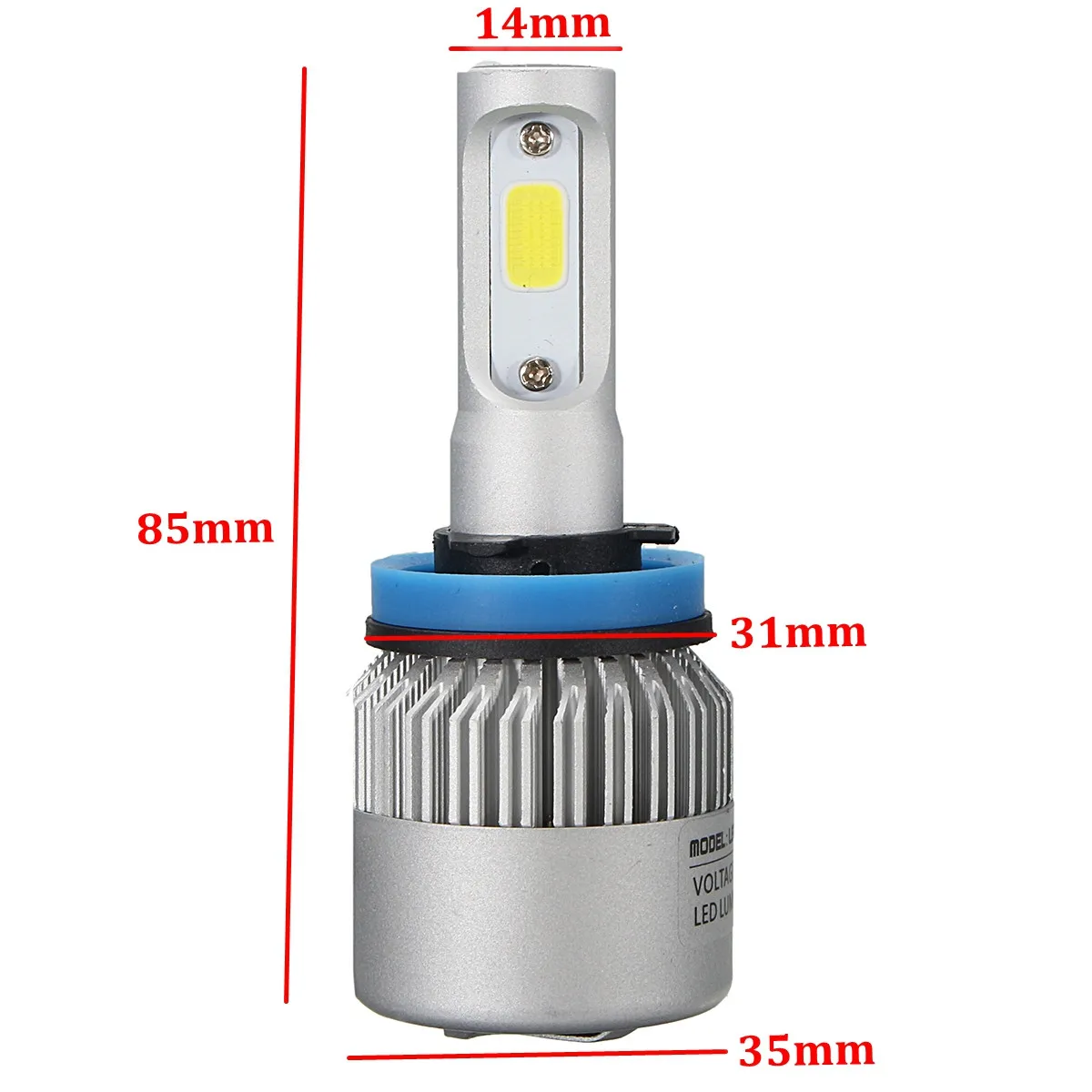 CLAITE 2 шт. 72 W фары для 8000LM COB светодиодный Автомобильные лампы Противотуманные огни