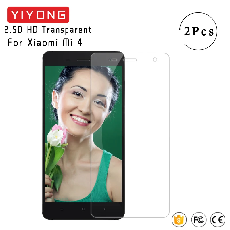 YIYONG 2.5D стекло для экрана Xiaomi Mi 4 закаленное Xiomi Mi4 Защитная пленка 4C Mi4C
