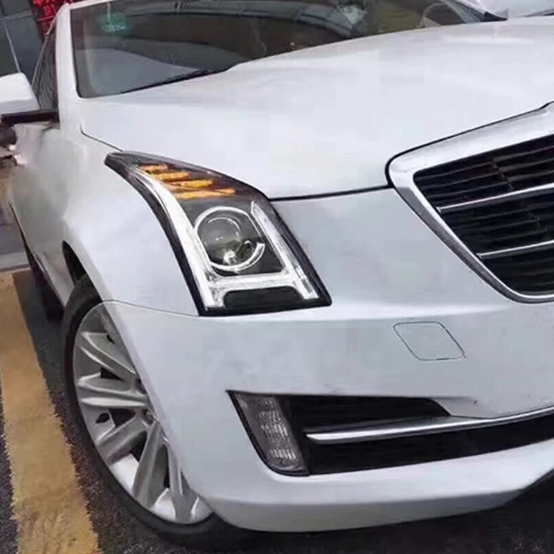 Roadot светодиодный чехол для фары Cadillac ATS HID Rio Bi Xenon объектив ближнего света фар