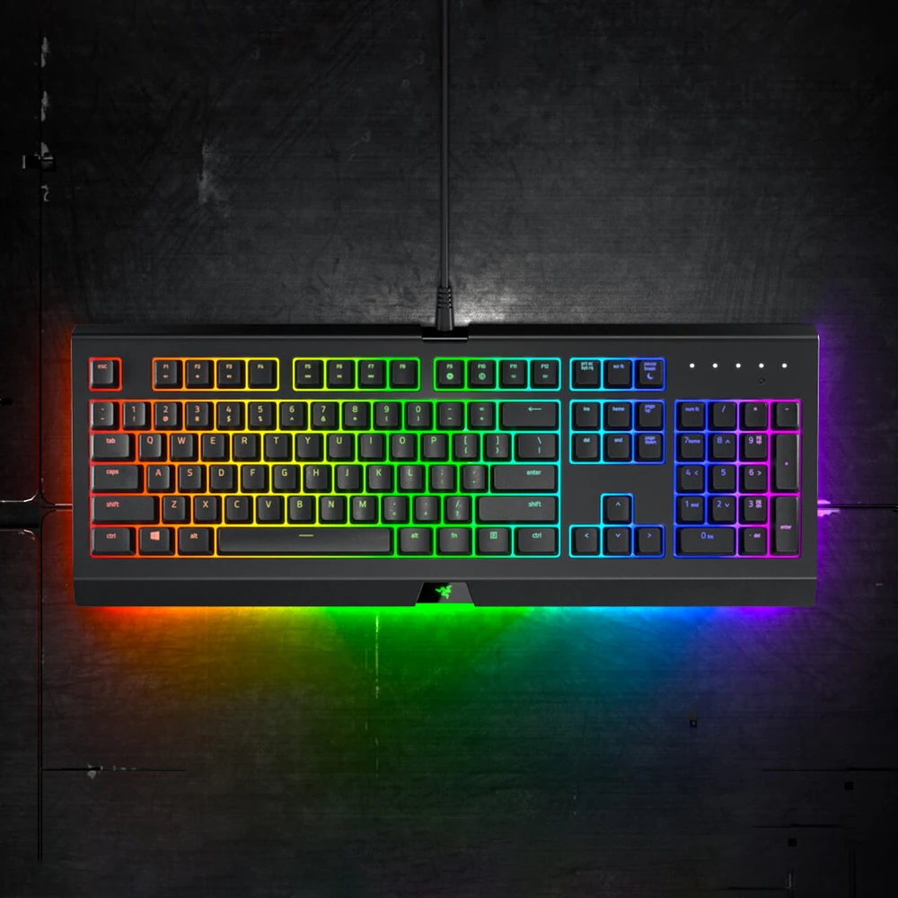 Игровая мембранная клавиатура razer Cynosa Chroma Pro, клавиатура с RGB подсветкой для игры, полностью программируемые клавиши, 104 клавиш, защита от проливания