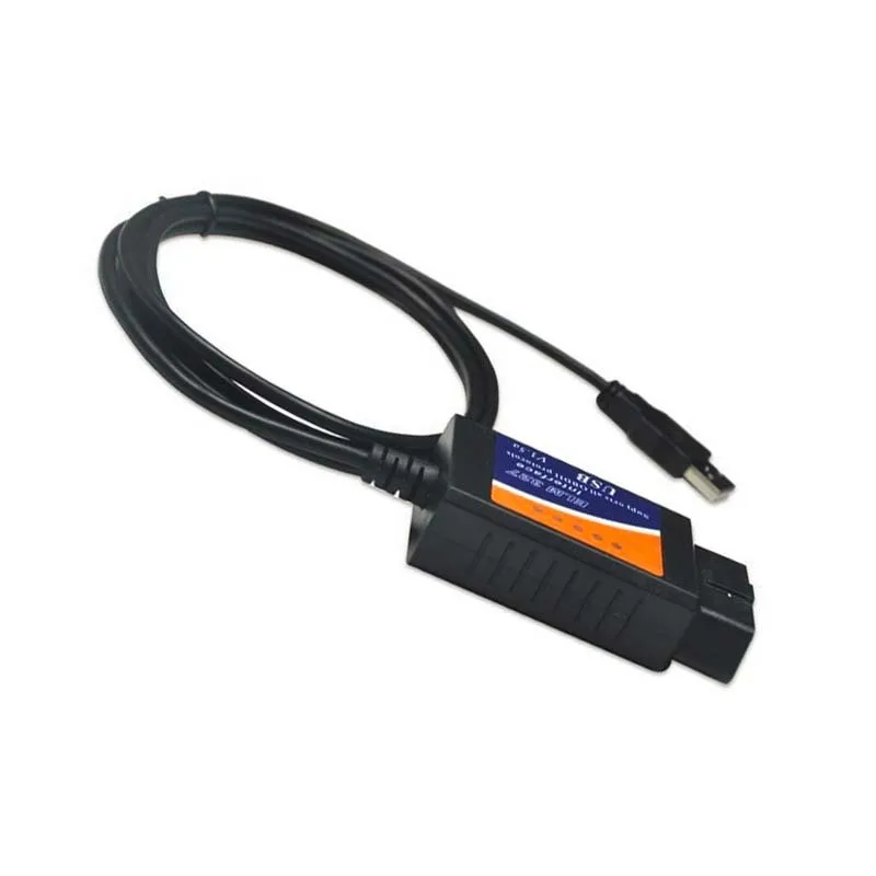 Новинка 2020 диагностический сканер Elm327 USB Obd2 Elm 327 в 1 5 с кабелями поддержка всех
