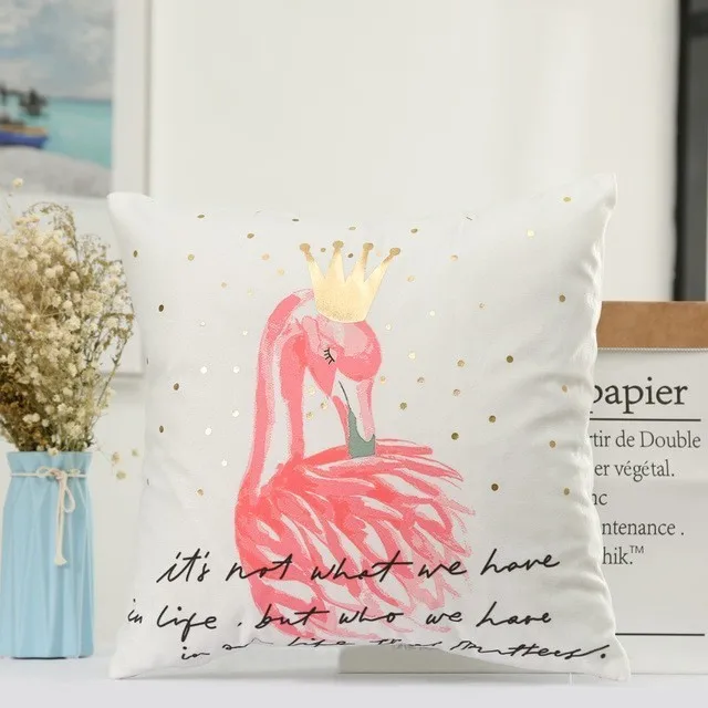 INS hot sale flamingo print home sofa wholesale customization decorative pillows | Дом и сад