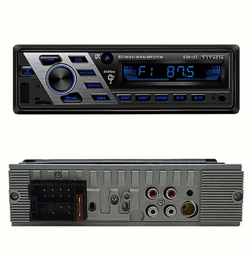 Автомагнитола с Bluetooth 1 Din дистанционным управлением 12 В Aux in стерео MP3