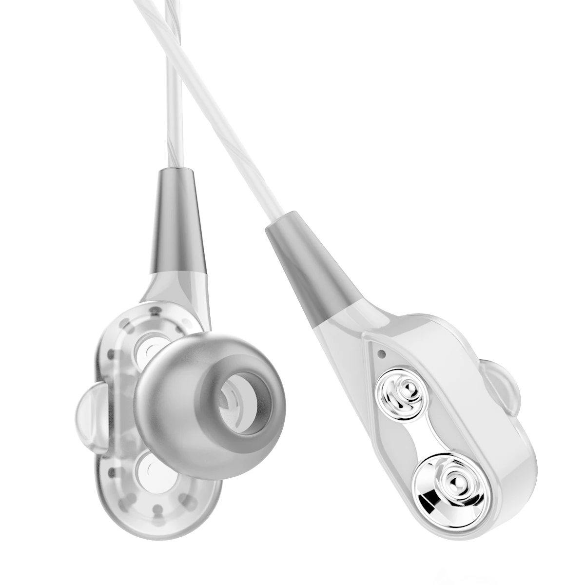 Проводная гарнитура с супер басами шумоизоляция HIFI 3 5 мм двойной привод стерео