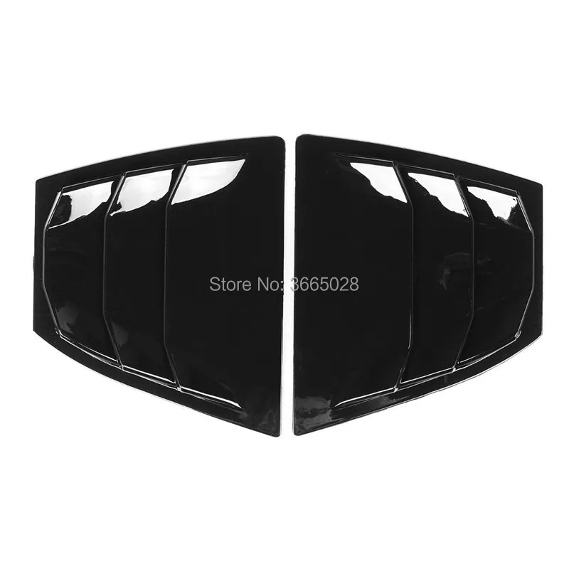 Новые автомобильные аксессуары черные боковые жалюзи для заднего стекла обшивка