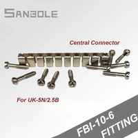 fbi 10 6 center bar short connector suit for uk2 5b5n terminal fixed bridge sheath middle contact strip 10pcs
