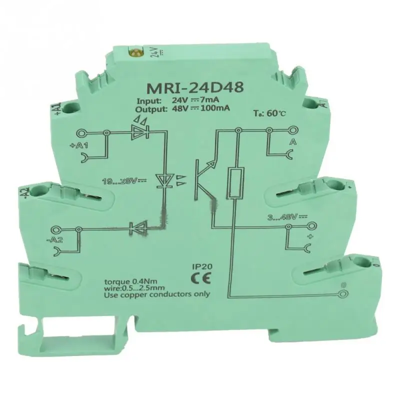 Новый фотоэлектрический соединитель MRI 24D48 DC изолирующий релейный модуль PLC вход