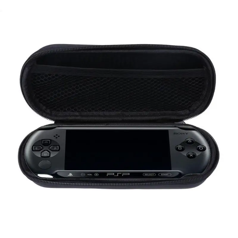 Жесткий чехол EVA сумка для хранения Органайзер коробка SONY PSP1000/2000/3000 Zip его и