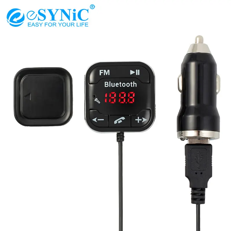 ESYNiC Беспроводной Bluetooth FM передатчик свободные руки автоматический магнит V4.0