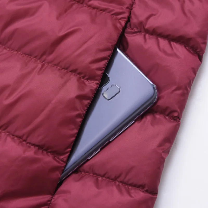 Jacket female Long Duck Down Jacket Women Lightweight Warm Linner Slim Portable ladies Coats