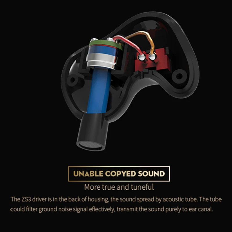 Плотным верхним ворсом KZ ZS3 наушники Съемный кабель для наушников в ухо аудио