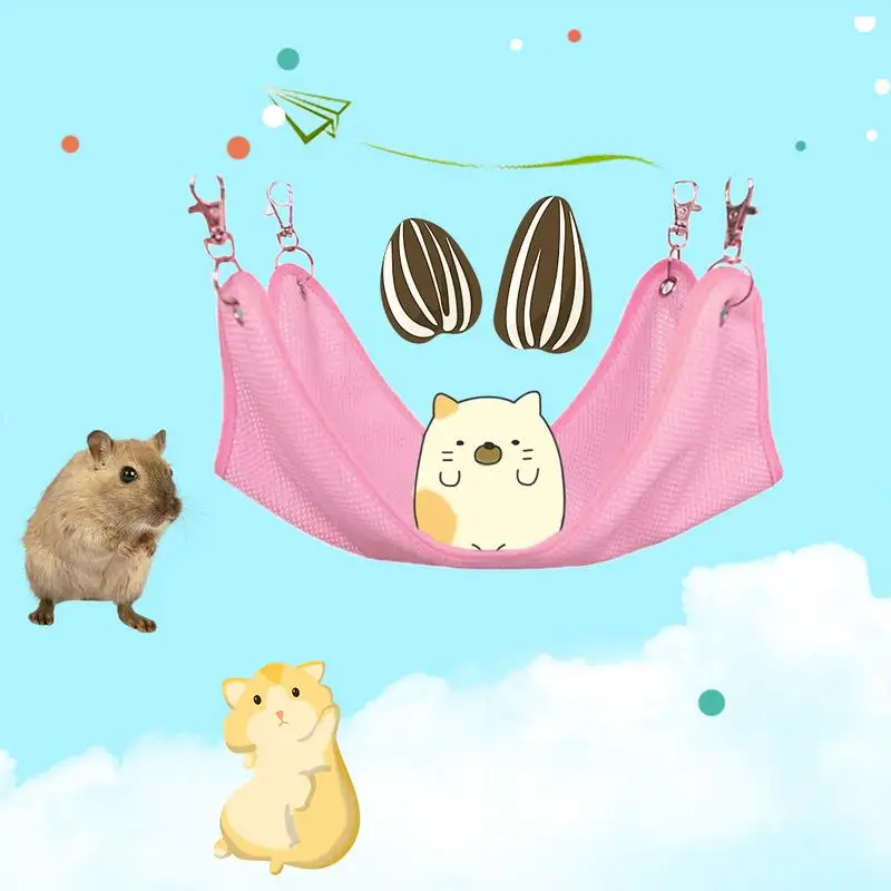 1/Pc Pet гамак для хомяка Мыши Крысы грызунов подвесная клетка для кровати маленькие качели для домашних любимцев игрушка-гнездо вентилируемая прохладная весна и лето