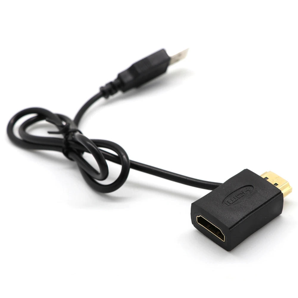 Hdmi штекер к гнезду разъем + USB 2 0 кабель зарядного устройства разделитель адаптер