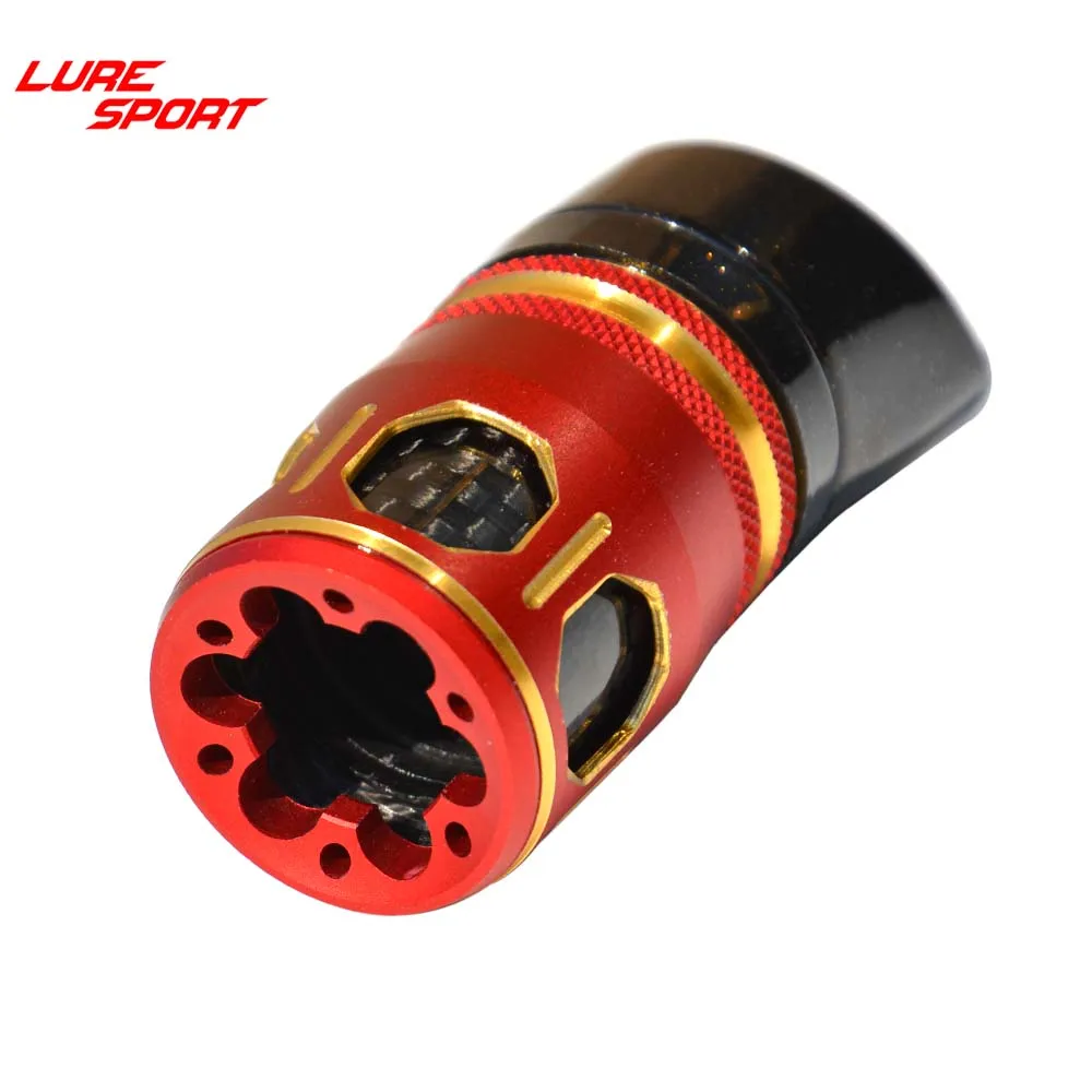 LURESPORT 2 комплекта катушкодержатель шт. черная краска красное/золотое алюминиевое