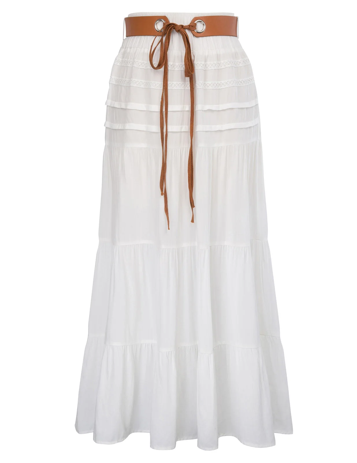 Ретро винтажная Женская удобная эластичная талия вискоза расклешенная