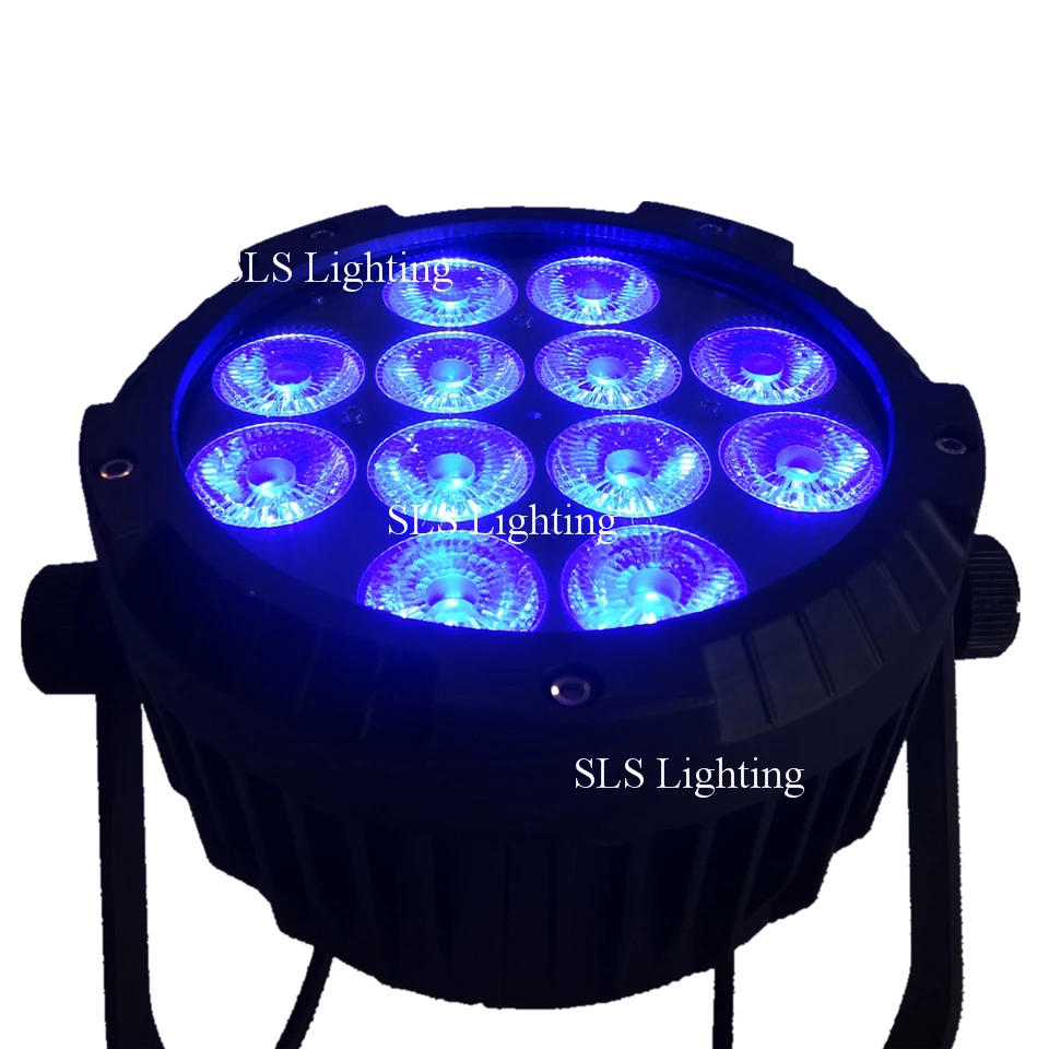 8 шт./лот с полетным чехлом новый светодиодный светильник 12x18 RGBWA + UV 6 в 1 плоский