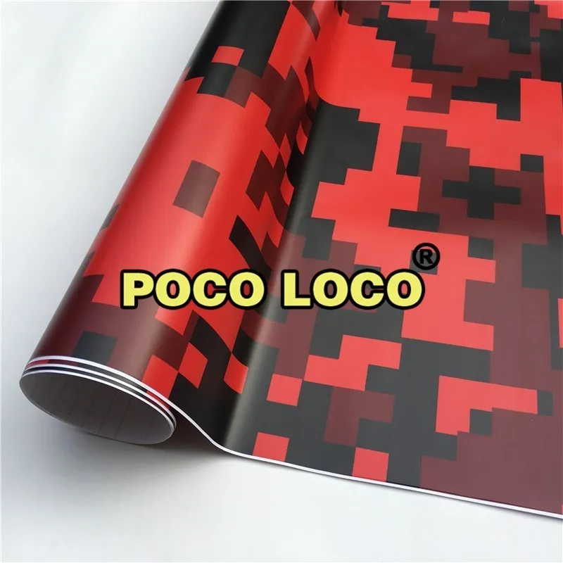 Цифровая Элитная красная камуфляжная виниловая пленка наклейка рулон листов