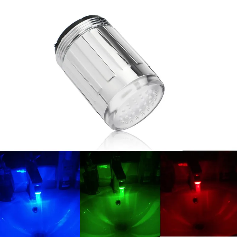 Светодиодный светильник меняющий цвет с датчиком температуры воды RGB свечение