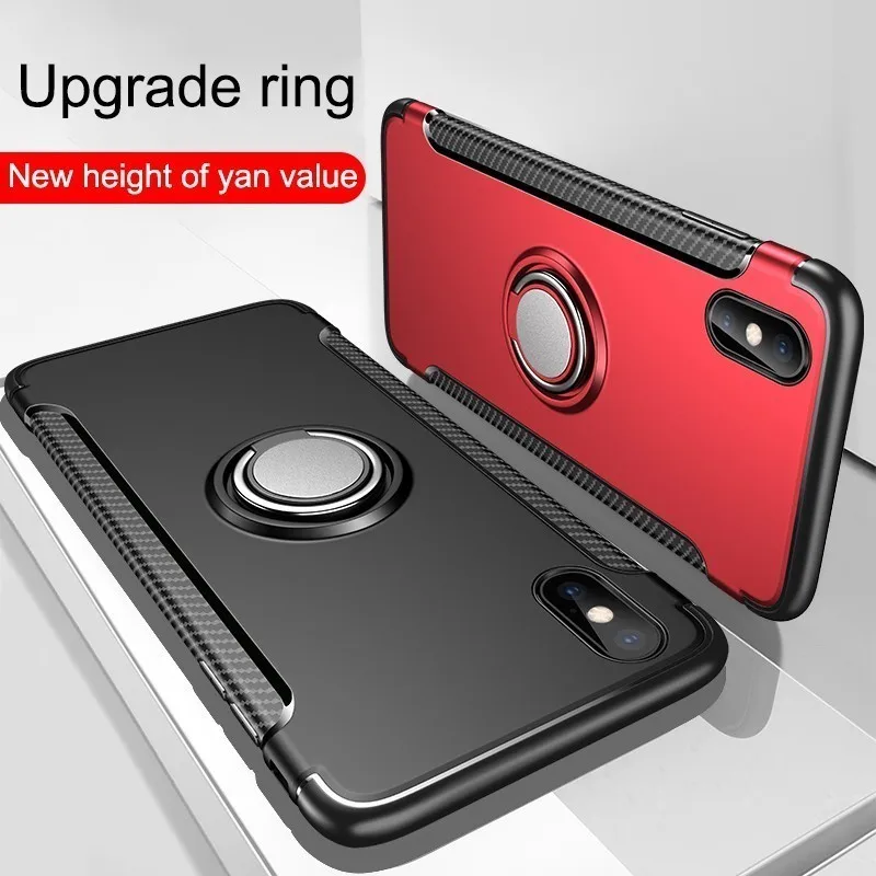 Роскошный чехол для Iphone 7 XR X XS MAX телефона 6 6s 8 Plus встроенный магнитный мягкий