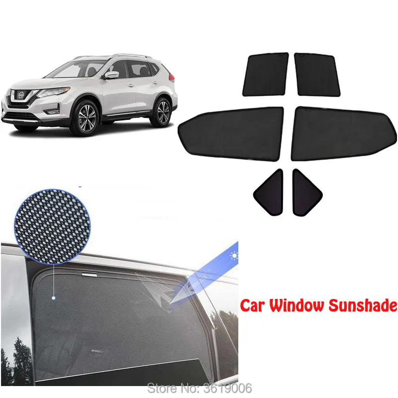 

6pcs High-end custom For Nissan Qashqai 2016-2018 card type magnetic car curtain sun shade car window shade car styling
