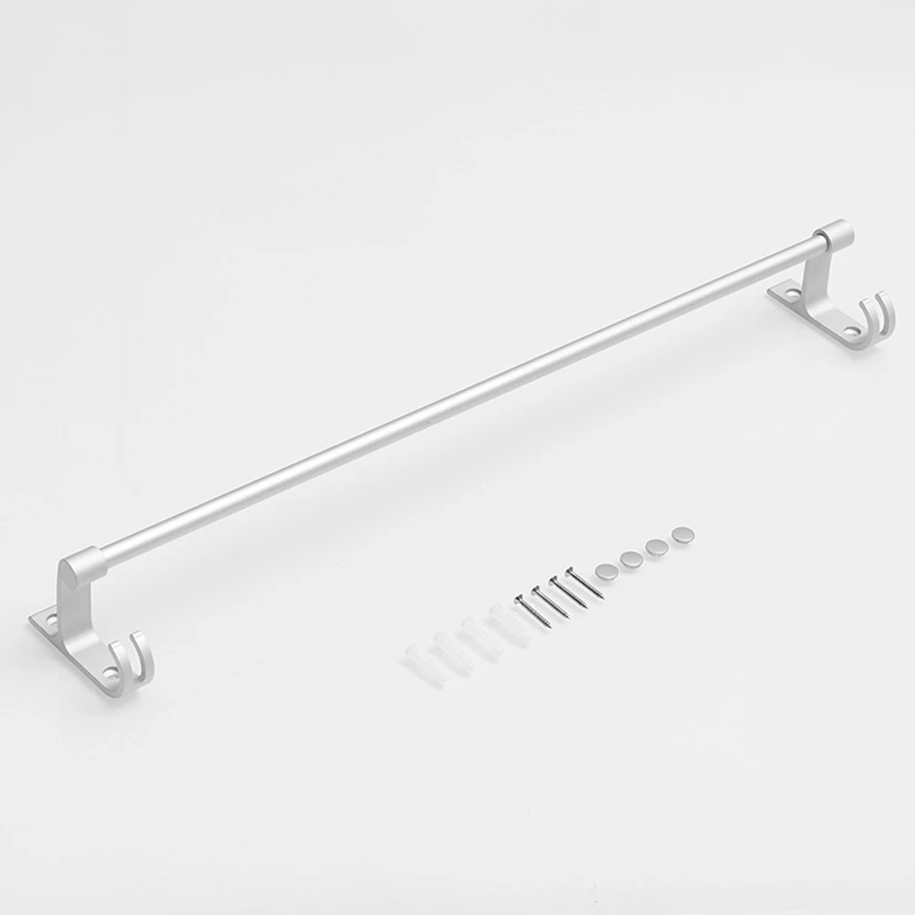

Wall Mounted Towel Bar Aluminium Alloy Shower Sponge Holder for Bathroom Restroom
