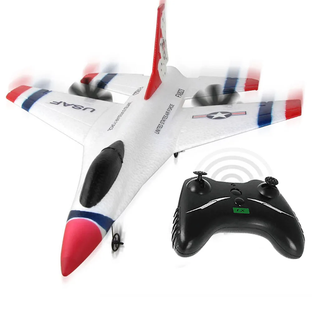 823 2 4G 2CH F16 Thunderbirds EPP пульт дистанционного управления RC планер