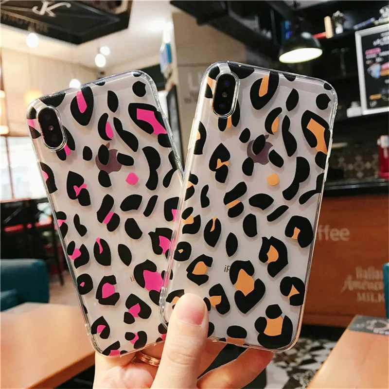 Lovebay чехол для телефона iPhone 6 6s 7 8 Plus X XR XS Max Модный милый мультяшный Леопардовый