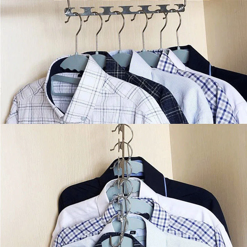 Space Saver Saving Wonder Metal Magic Hanger Clothes Closet Organize Hook |